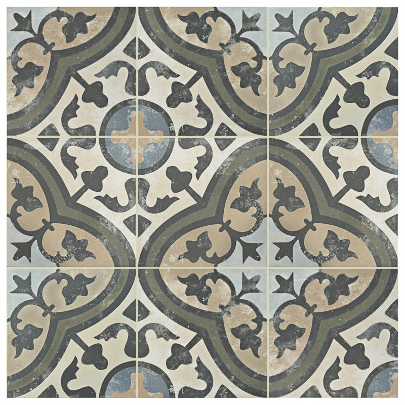 EliteTile Artea Conceptum 10" x 10" Porcelain Spanish Wall & Floor Tile
